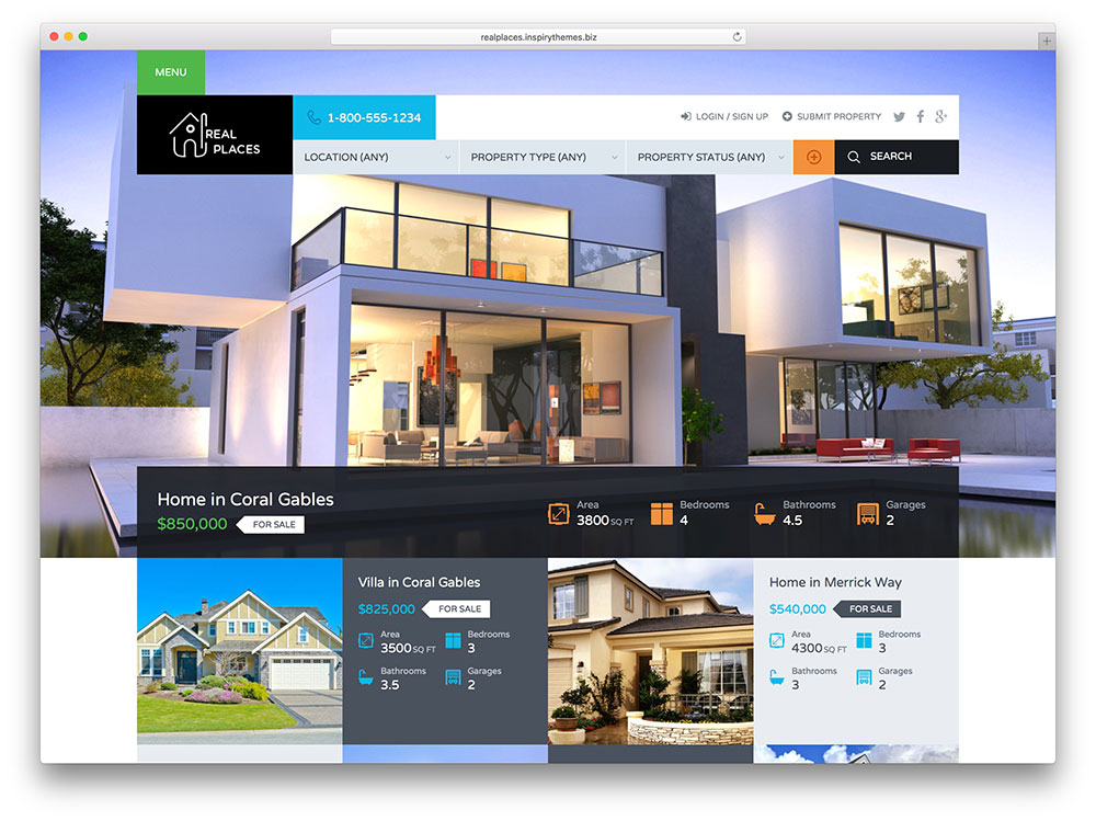 real estate wordpress themes